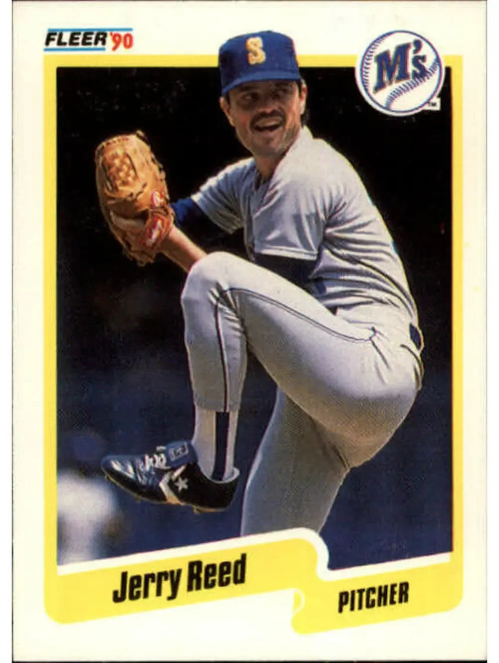 1990 Jerry Reed Fleer Baseball Card #523